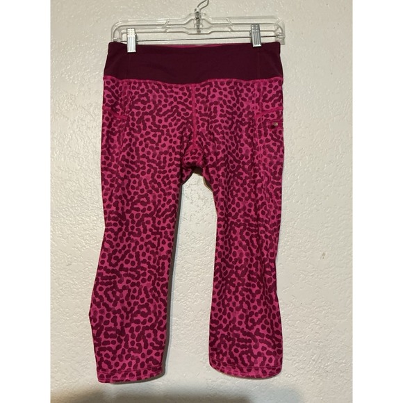 lululemon athletica Pants - Lululemon Leggings Womens Size 6 Pink Running Athletic Crop Pants Gym